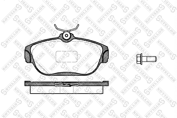 Brake Pad Set, disc brake (379 000-SX)