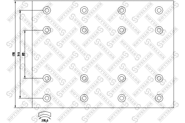 Brake Lining Kit, drum brake (85-01085-SX)