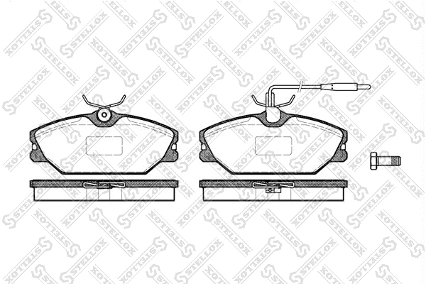 Brake Pad Set, disc brake (219 012B-SX)