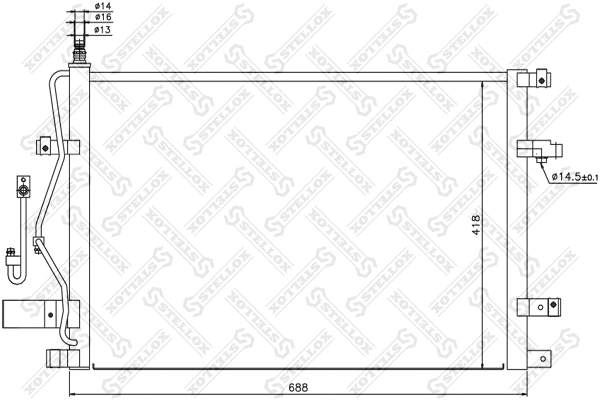 Condenser, air conditioning (10-45226-SX)