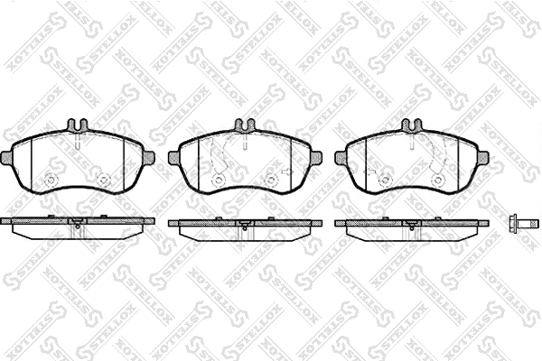 Brake Pad Set, disc brake (1312 000-SX)