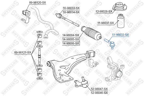 Tie Rod End (51-98033-SX)