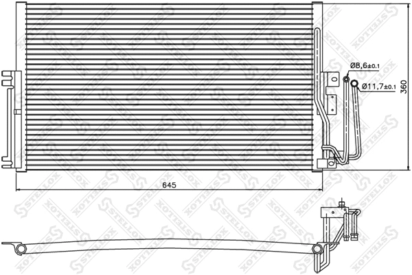 Condenser, air conditioning (10-45008-SX)