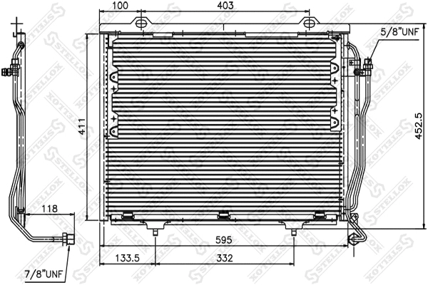 Condenser, air conditioning (10-45123-SX)