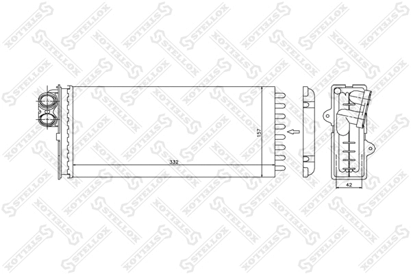 Heat Exchanger, interior heating (10-35177-SX)