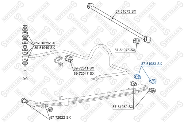 Mounting, control/trailing arm