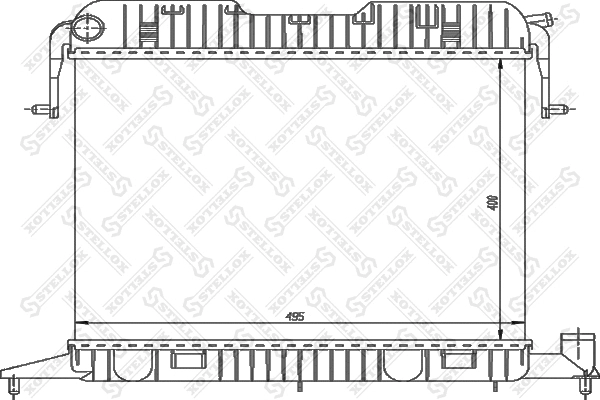 Radiator, engine cooling (10-26006-SX)