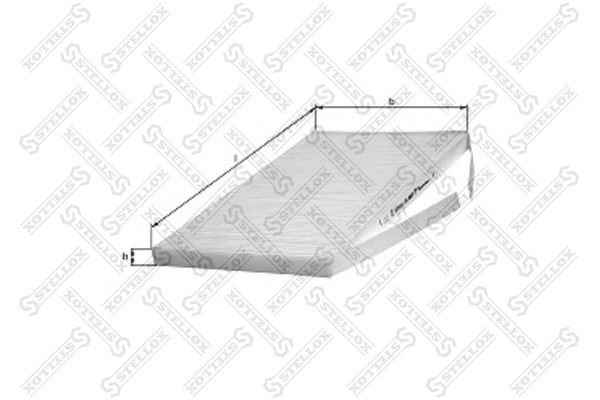 Filter, cabin air (71-10058-SX)
