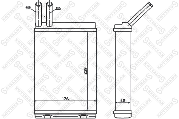 Heat Exchanger, interior heating (10-35129-SX)