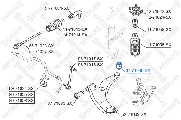 Mounting, control/trailing arm