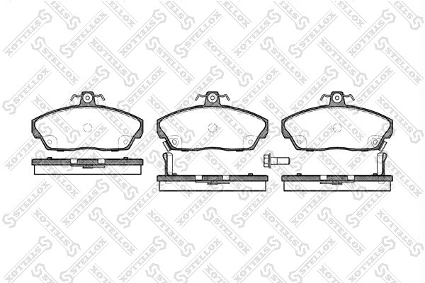 Brake Pad Set, disc brake (348 002B-SX)