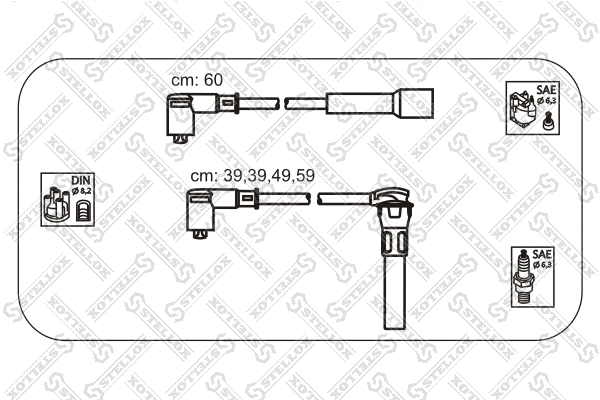 Ignition Cable Kit (10-38572-SX)