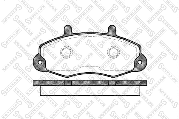 Brake Pad Set, disc brake (402 000B-SX)