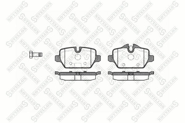Brake Pad Set, disc brake (1143 000-SX)