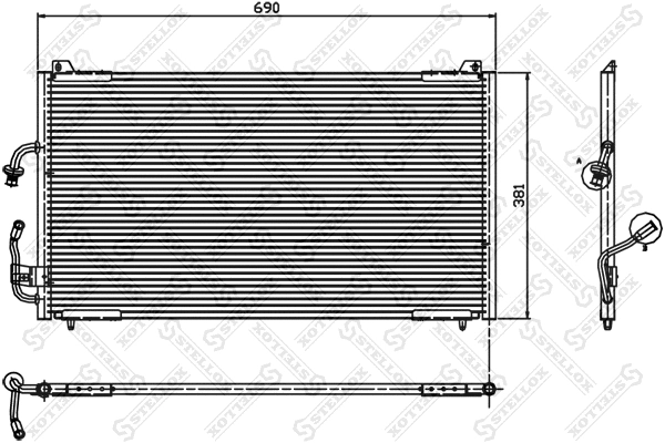 Condenser, air conditioning (10-45216-SX)