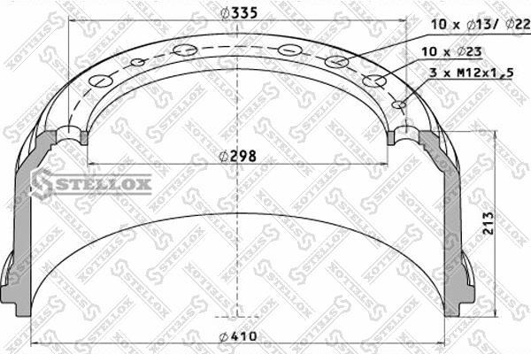 Brake Drum (85-00013-SX)