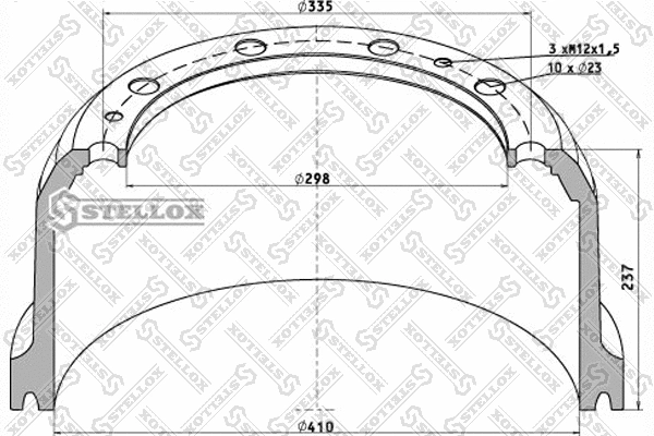 Brake Drum (85-00022-SX)