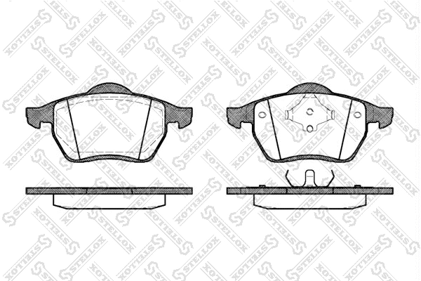 Brake Pad Set, disc brake (401 000B-SX)