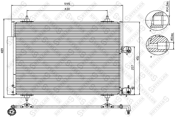 Condenser, air conditioning (10-45409-SX)