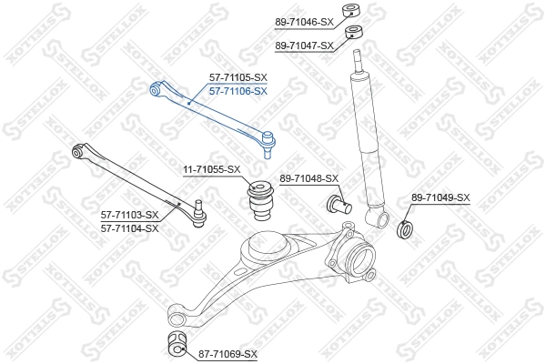 Control/Trailing Arm, wheel suspension
