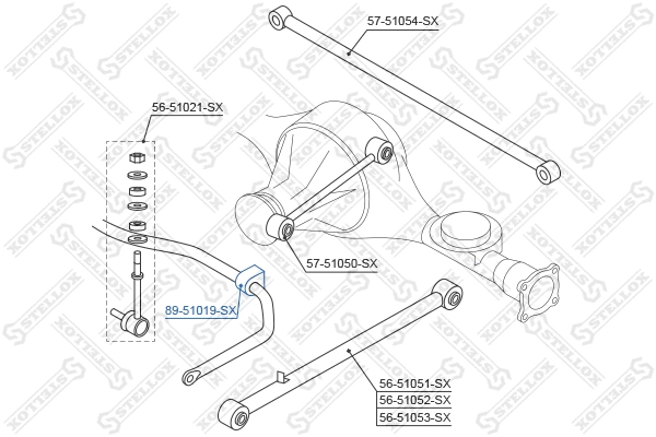 Mounting, stabiliser bar
