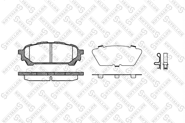 Brake Pad Set, disc brake (1187 001L-SX)