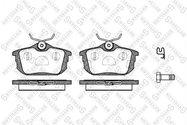 Brake Pad Set, disc brake (616 002L-SX)