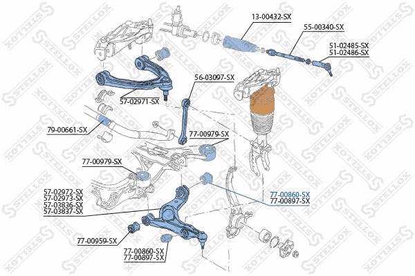 Mounting, control/trailing arm