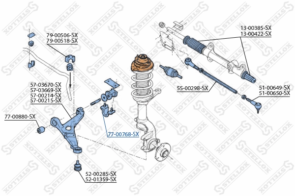 Mounting, control/trailing arm