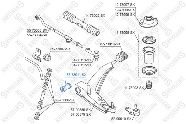 Mounting, control/trailing arm