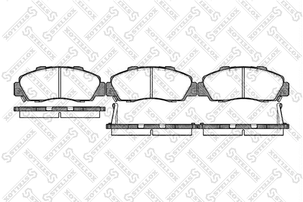Brake Pad Set, disc brake (362 002B-SX)