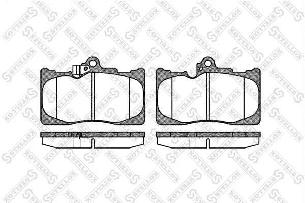 Brake Pad Set, disc brake (1191 002-SX)