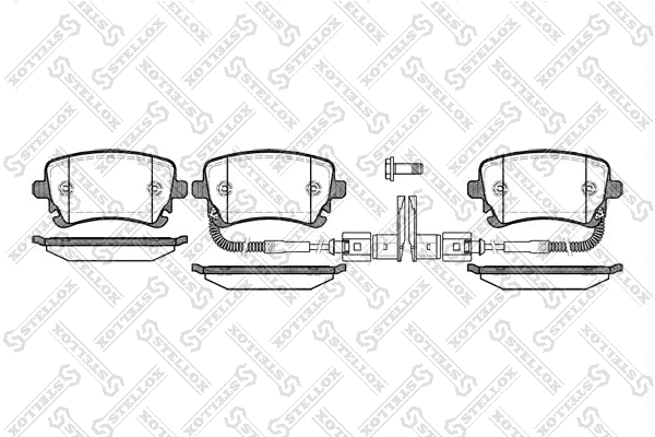 Brake Pad Set, disc brake (908 002-SX)