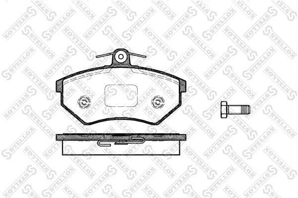 Brake Pad Set, disc brake (412 000-SX)