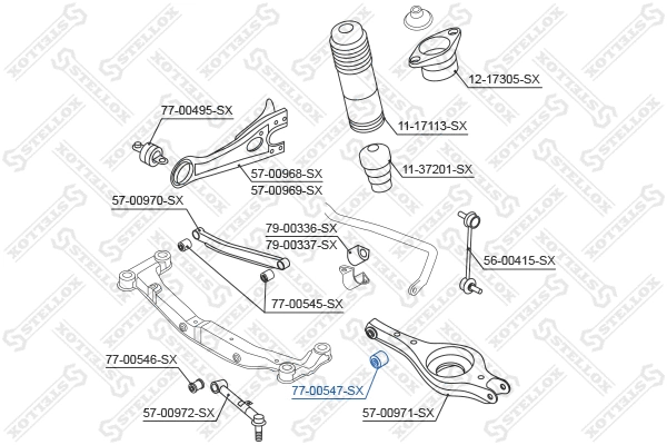 Mounting, control/trailing arm