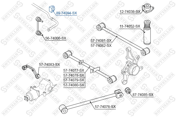 Mounting, stabiliser bar