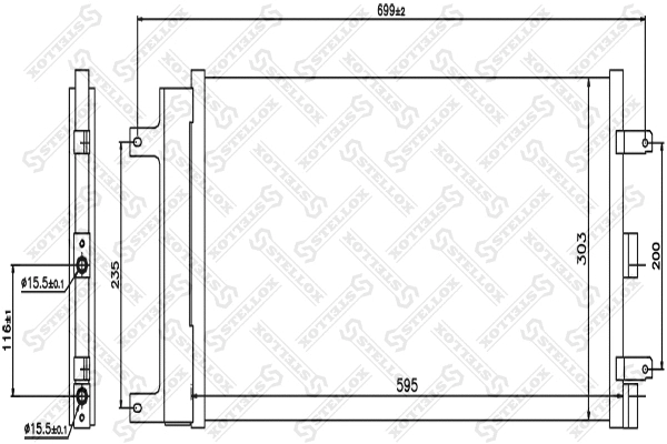 Condenser, air conditioning (10-45619-SX)