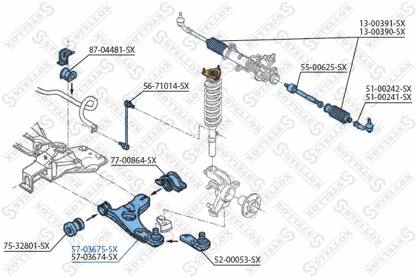 Control/Trailing Arm, wheel suspension