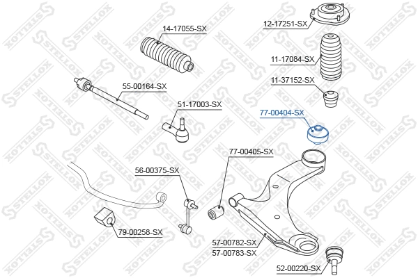 Mounting, control/trailing arm
