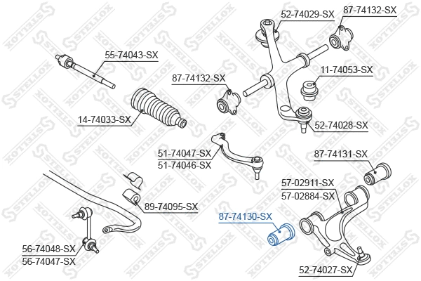 Mounting, control/trailing arm