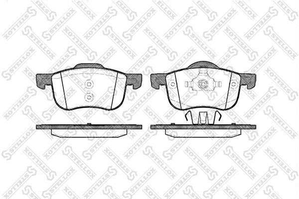 Brake Pad Set, disc brake (724 000B-SX)