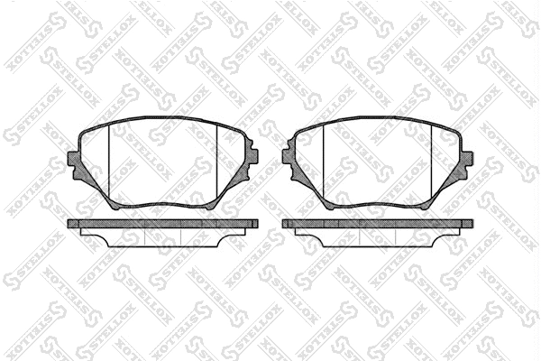 Brake Pad Set, disc brake (824 000B-SX)