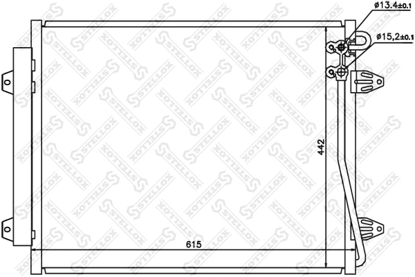 Condenser, air conditioning (10-45164-SX)