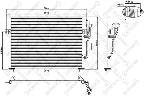 Condenser, air conditioning (10-45016-SX)