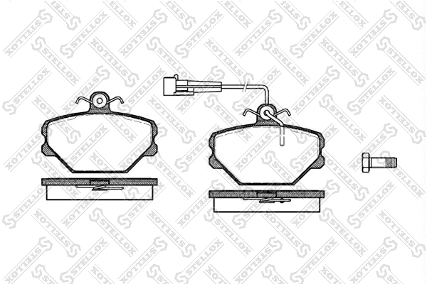Brake Pad Set, disc brake (275 002-SX)