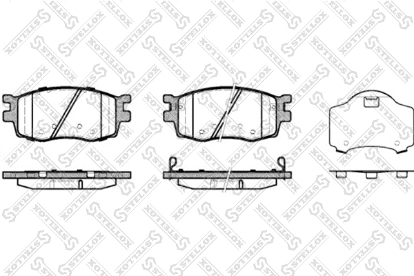Brake Pad Set, disc brake (001 086B-SX)