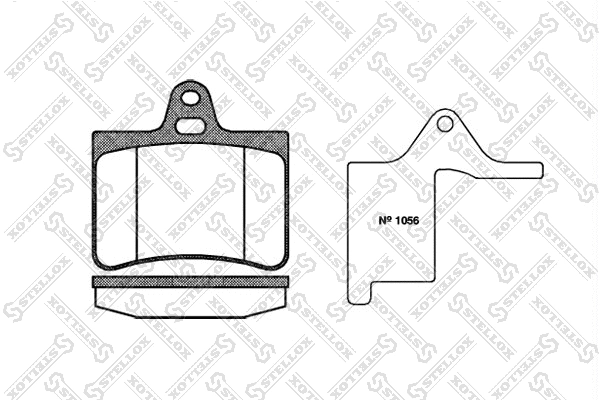 Brake Pad Set, disc brake (841 000-SX)