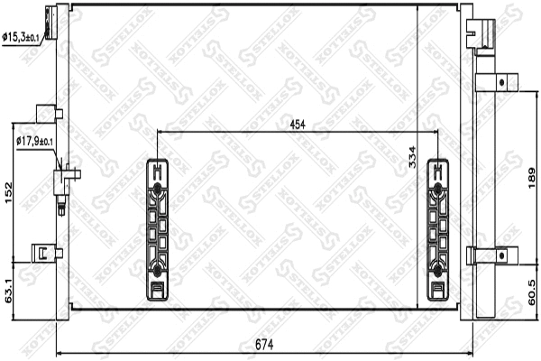 Condenser, air conditioning (10-45181-SX)