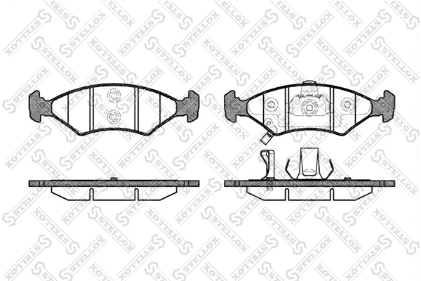 Brake Pad Set, disc brake (513 022B-SX)
