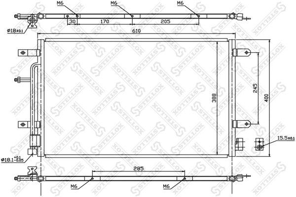 Condenser, air conditioning (10-45179-SX)